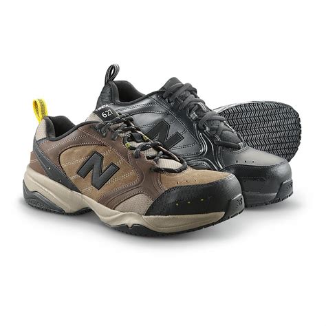 Mens New Balance 627 Steel Toe Work Shoes Brown 292168 Running