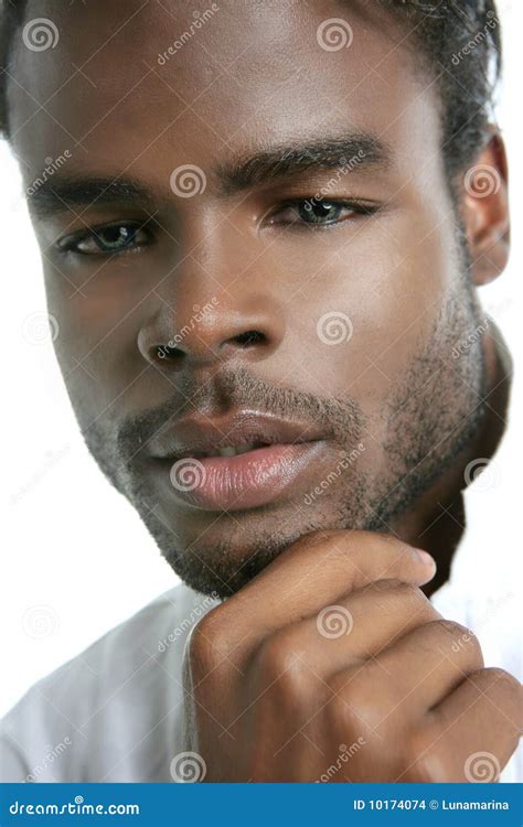 African American Cute Black Young Man Portrait Stock Photo Image Of