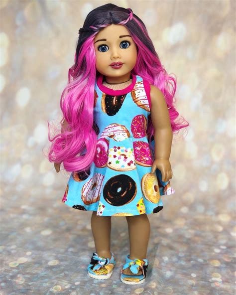 Final Payment On Hold Ooak Custom American Girl Doll Pink Hair Etsy