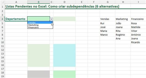 Criar Uma Lista Pendente No Excel M Todos Exceldriven