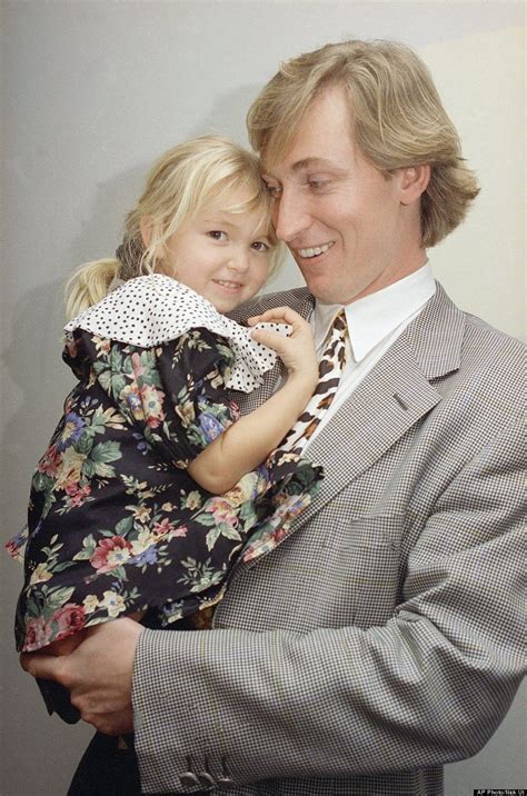 Paulina Gretzky Cuddles Up To Dad Wayne Gretzky In Adorable Vintage Photo