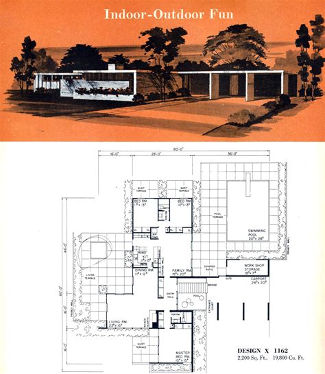 Mid Century Modern House Floor Plans