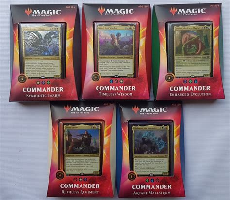 Mtg Magic Set Completo De 5 Mazos De Commander Ikoria Nuevos Envío Gratis