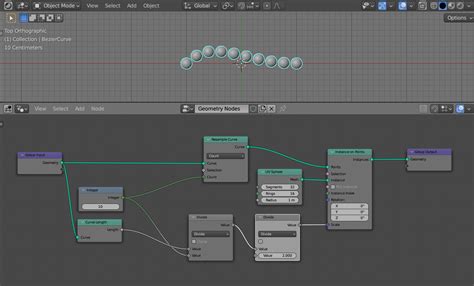 Filling A Curve With The Number Of Objects With Blender Geometry Nodes