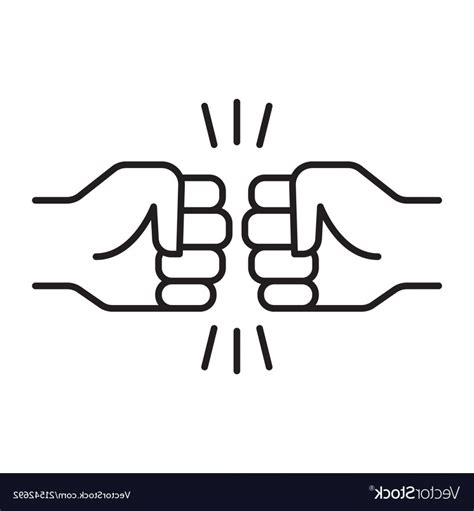 Fist Bump Drawing Free Download On Clipartmag