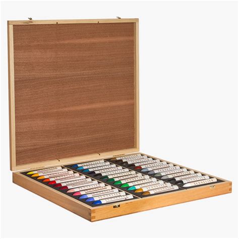 Sennelier Oil Pastel Wooden Box Set Of 36 Large Pastels Jacksons