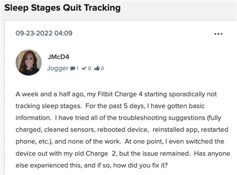 Sleep Data Missing Fitbit Sleep Stages Score Not Recording Or Working