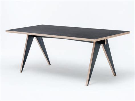 I have always been drawn to modern sustainable design and i would like to explore further with wood metal and other materials. Rectangular HPL dining table ST CALIPERS BD By ST FURNITURE