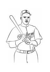 Robinson Jackie Coloring Drawing Pages Mlb Printable Roberto Clemente Baseball Color History Drawings Cartoon Template Printables Month Supercoloring Dot Famous sketch template