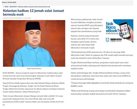 On this page you can find information about malaysian newspaper. Portal Rasmi MAIK - SINAR HARIAN ONLINE - KELANTAN HADKAN ...
