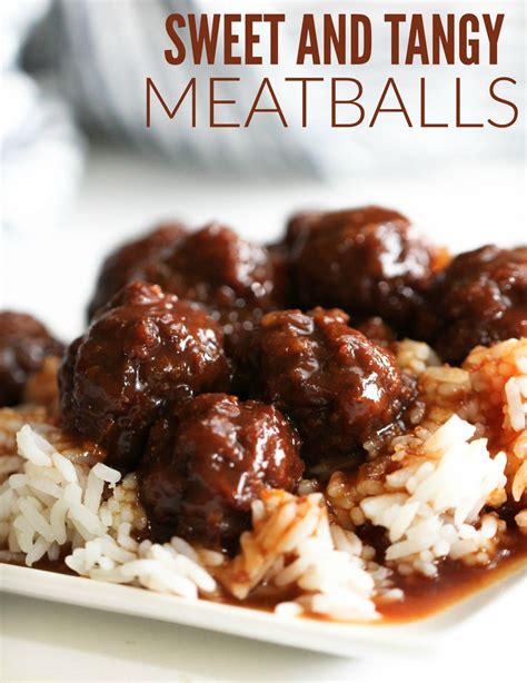 Slow Cooker Sweet And Tangy Meatballs Six Sisters Stuff Crock Pot