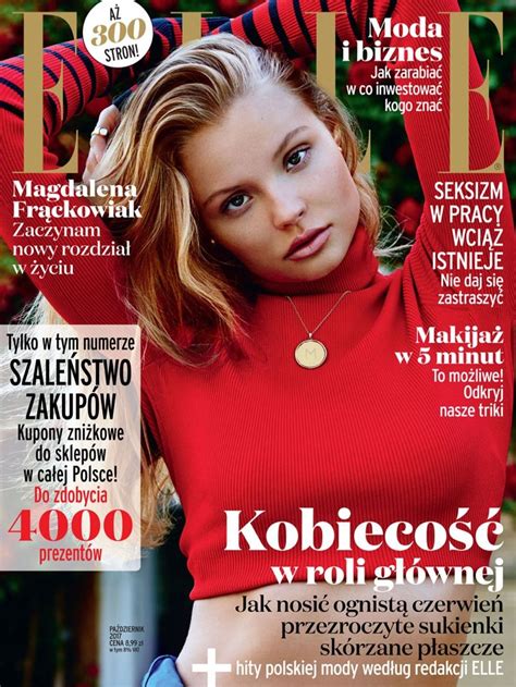 Magdalena Frackowiak Embraces Effortlessly Glam Looks In Elle Poland