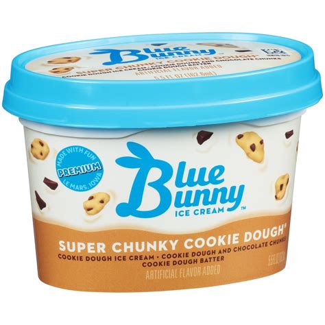 Blue Bunny Super Chunky Cookie Dough Ice Cream 55 Fl Oz Shipt