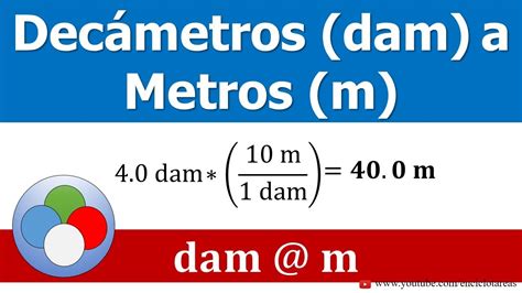 DecÁmetros A Metros Dam A M Youtube