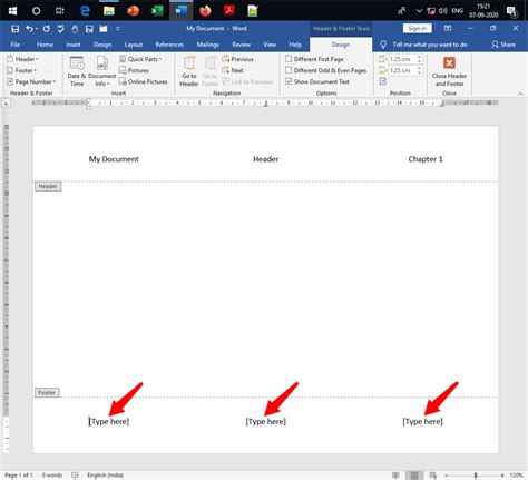 How To Add Footer In Ms Word Printable Templates