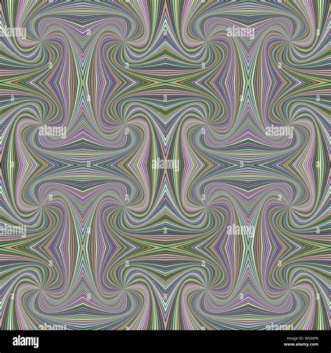 Colorful Psychedelic Abstract Seamless Striped Vortex Pattern