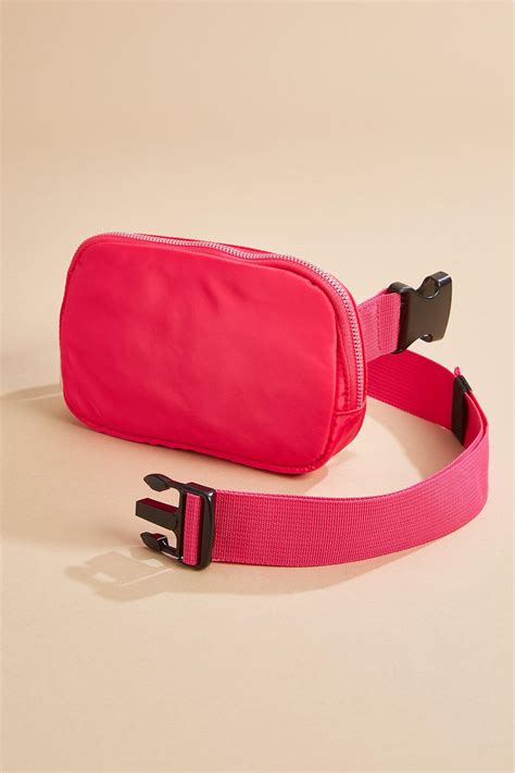 versona pink nylon sling bag