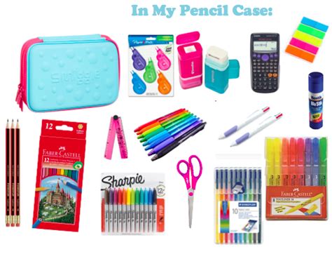 Whats In My Pencil Case School Pencil Case Diy School Supplies