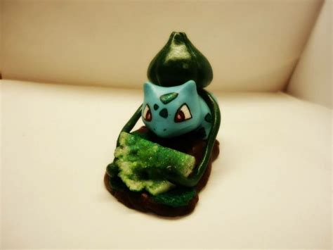 Pokemon Bulbasaur A Polymer Clay Sculpture About 25 Tall With