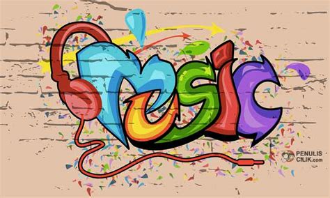 Setiap font memiliki style berbeda beda. Grafiti Abjad - Penulis Cilik