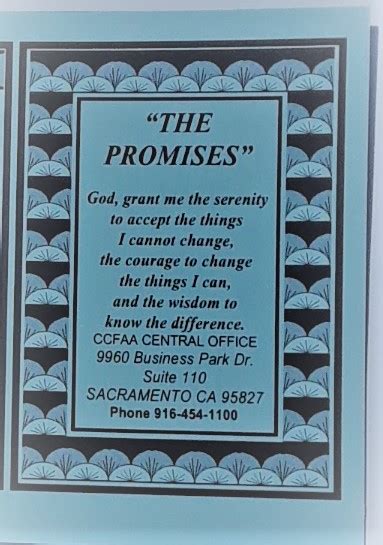 The Promises Wallet Card Aa Sacramento