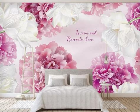 Beibehang Custom Wallpaper Pink Purple Modern Minimalist