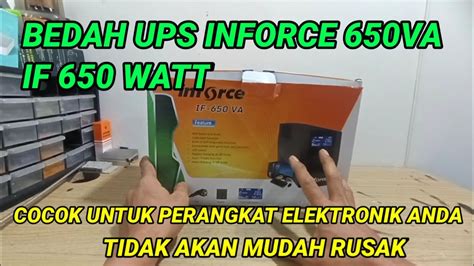 UNBOXING UPS INFORCE IF-650VA 390 WATT - YouTube