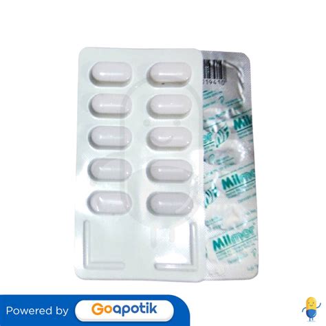 MILMOR PLUS STRIP 10 KAPLET Kegunaan Efek Samping Dosis Dan Aturan