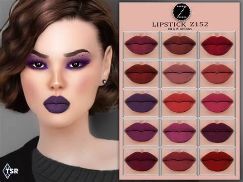 The Sims 4 Lipstick Z152 By Zenx The Sims Book