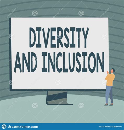 conceptual display diversity and inclusion business concept range human difference includes