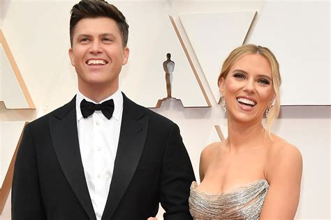 The marvel actress is expecting her second child, her first with her new husband colin jost. Scarlett Johansson and Colin married | EW.com