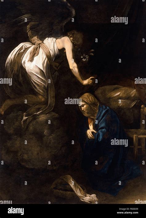 Michelangelo Merisi Da Caravaggio The Annunciation Stock Photo Alamy