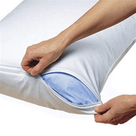Dust Mite And Bed Bug Waterproof Pillow Protector Encasement Commercial
