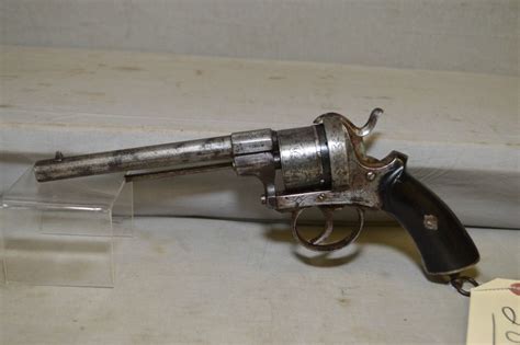 French Lefaucheux Acier Fondu Model Pinfire Revolver 9 Mm Pinfire