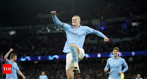 Manchester City Vs Rb Leipzig Erling Haaland Hits Five To Ease