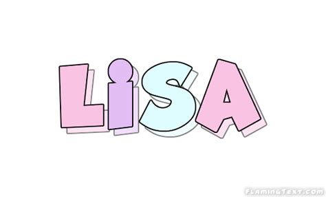 Lisa Logo Free Name Design Tool From Flaming Text