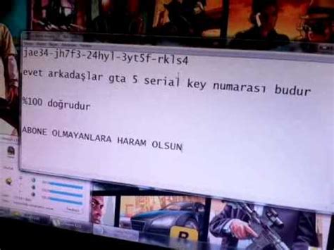 The key distinction between gta 5 key code and other video games inside the series is the three protagonists. gta 5 serial key doğrudur - YouTube