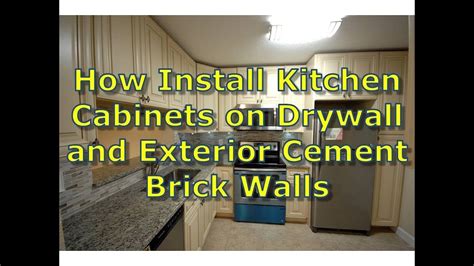How to install and level kitchen. How to Install Kitchen Cabinets on Interior Stud walls and ...