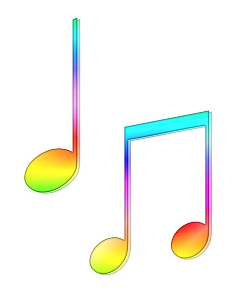 Colored Music Notes Transparent File Png Play