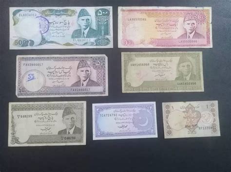 7 Old Pakistani Currency Notes Other Hobbies 1029361866