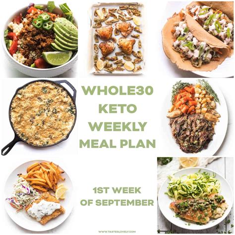Whole30 Keto Weekly Meal Plan February Week 1 Tastes Lovely