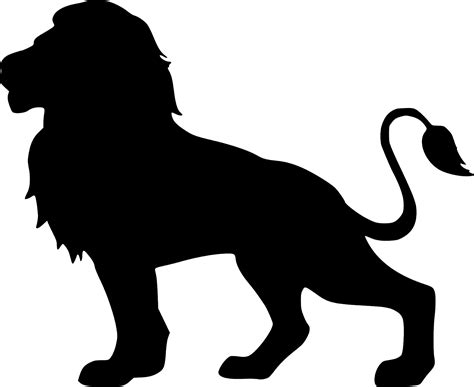 Silhouette Noire Lion Nos Stickers Animaux Donneront Une Touche