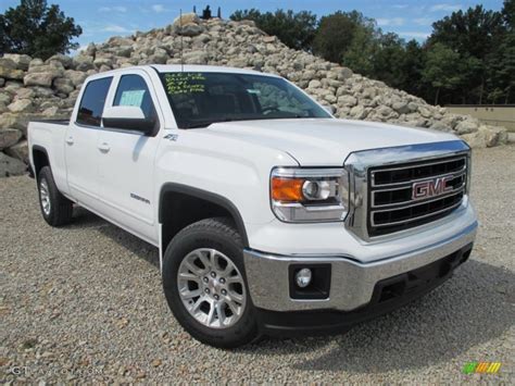 2014 Summit White Gmc Sierra 1500 Sle Crew Cab 4x4 97110685 Photo 2