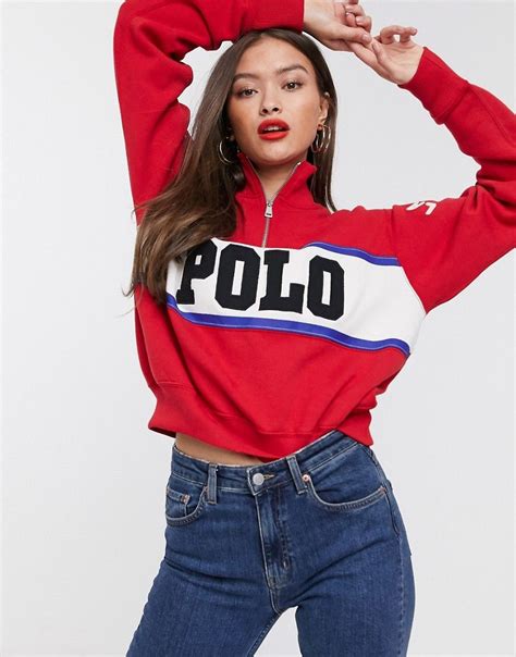 Polo Ralph Lauren Half Zip Sweatshirt Red Modesens Polo Outfits For