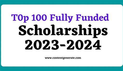 Scholarships 2023 2024 List Of Fully Funded Scholarships 2023