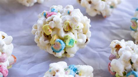 Lucky Charms Rainbow Popcorn Balls Recipe From Tablespoon
