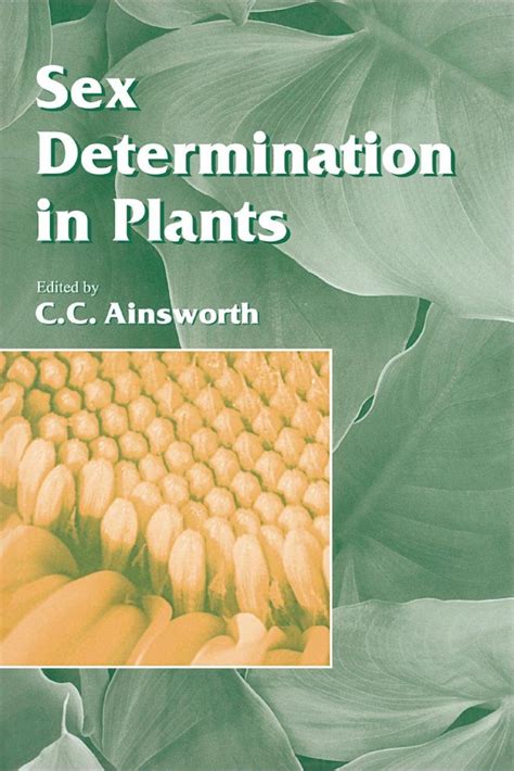 Sex Determination In Plants Nhbs Academic And Professional Books