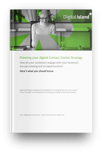 Planning Your Digital Contact Centre Strategy Digital Island