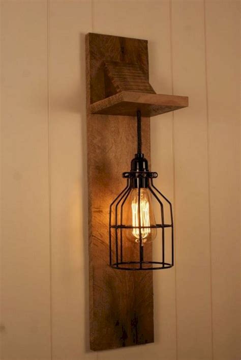 Rustic Wall Hanging Lamps Ideas Areal Wolf Cage Light Chandelier