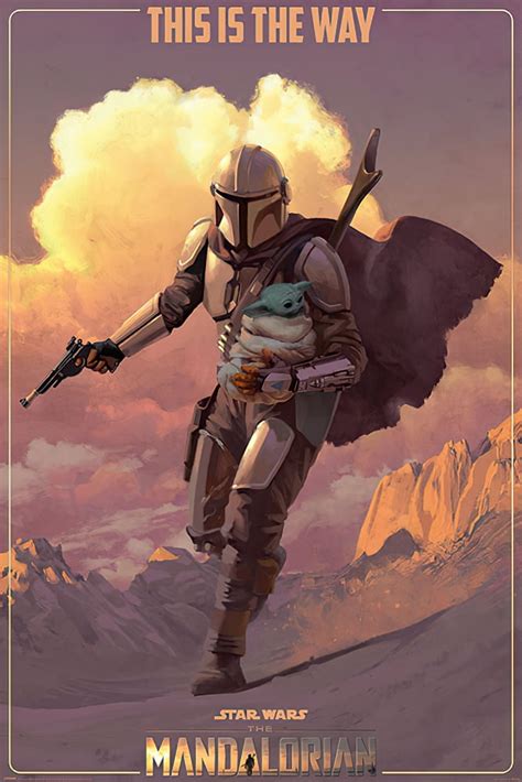 Star Wars The Mandalorian Tv Poster Season 2 This Is The Way 24 X 36